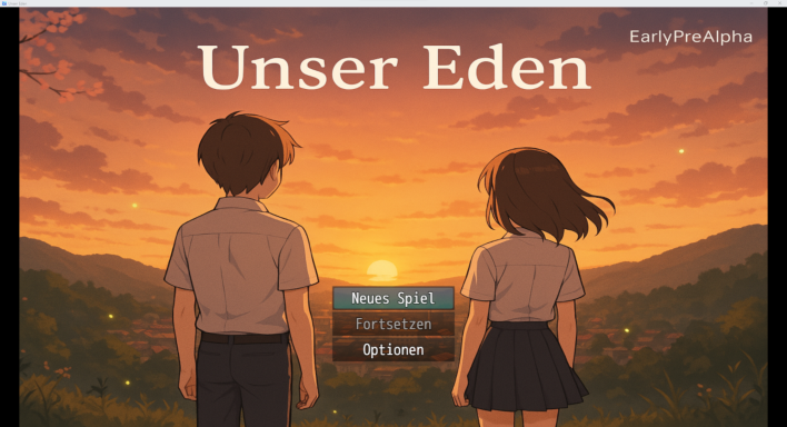 Unser Eden - Titelbild der frühen PreAlpha